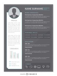 Hipster curriculum mockup template Hipster curriculum mockup template