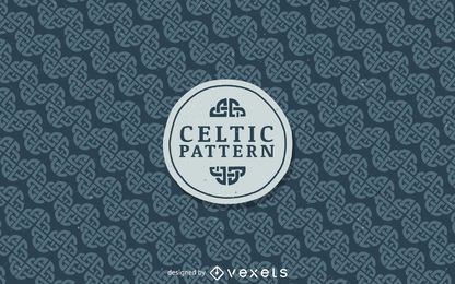 Celtic Nordic pattern background