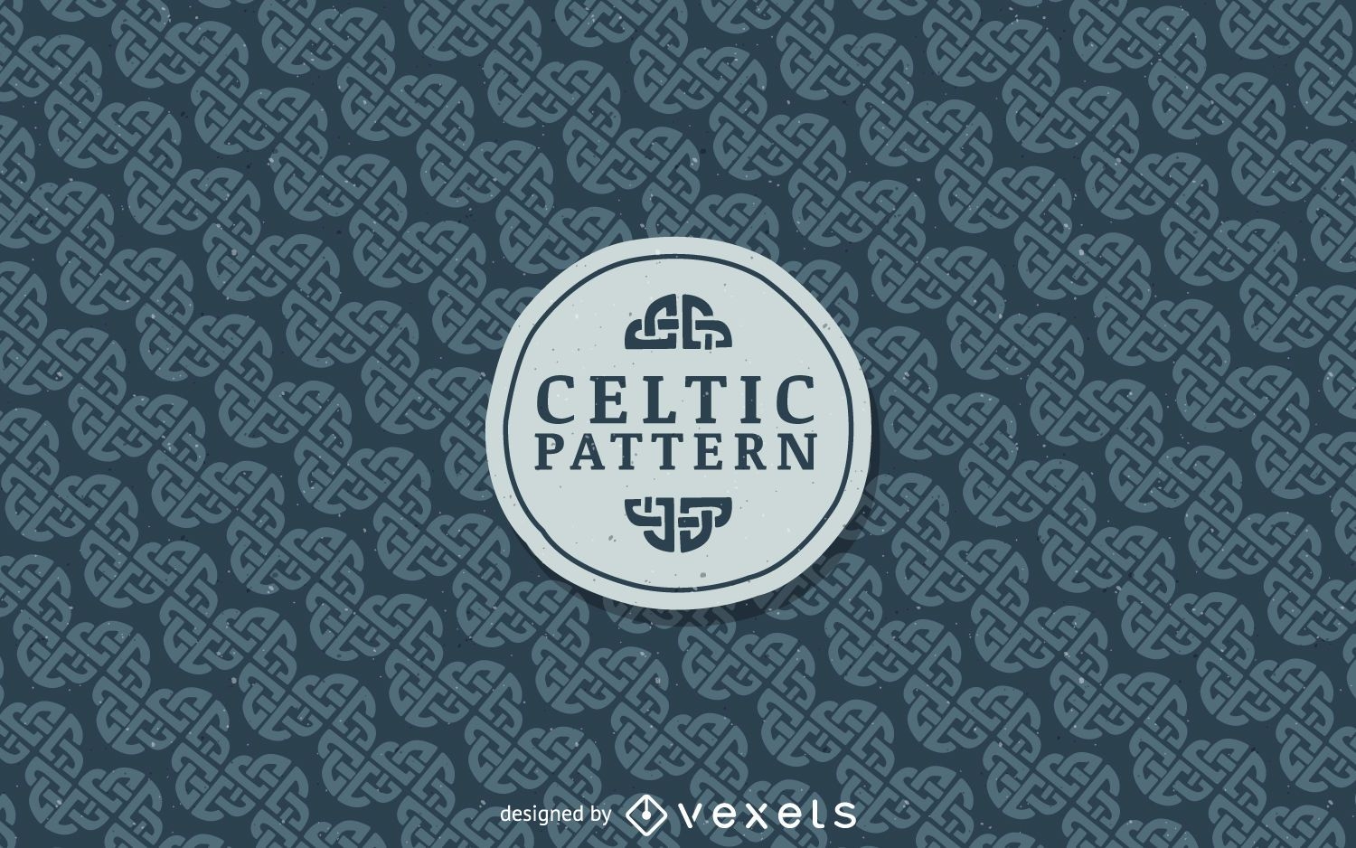 Celtic Nordic pattern background