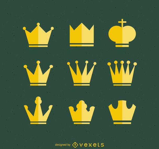 Crown illustrations collection Crown illustrations collection