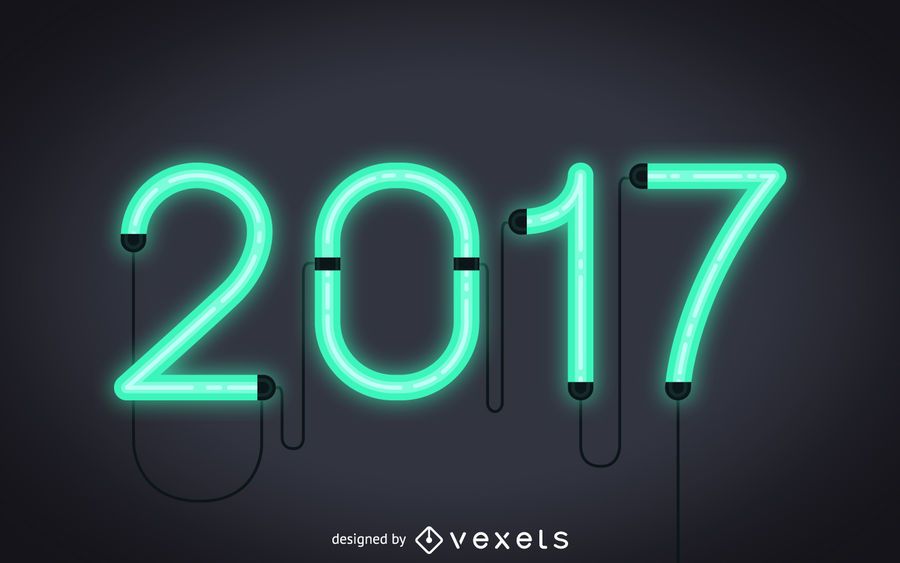 2017 neon sign 2017 neon sign