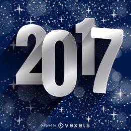 Silver 2017 greeting sign Silver 2017 greeting sign