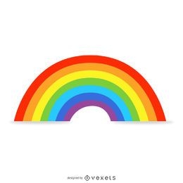 Isolated rainbow illustration