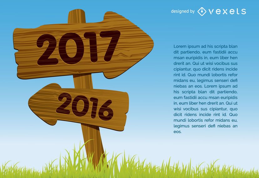 2017 wooden arrow concept sign 2017 wooden arrow concept sign