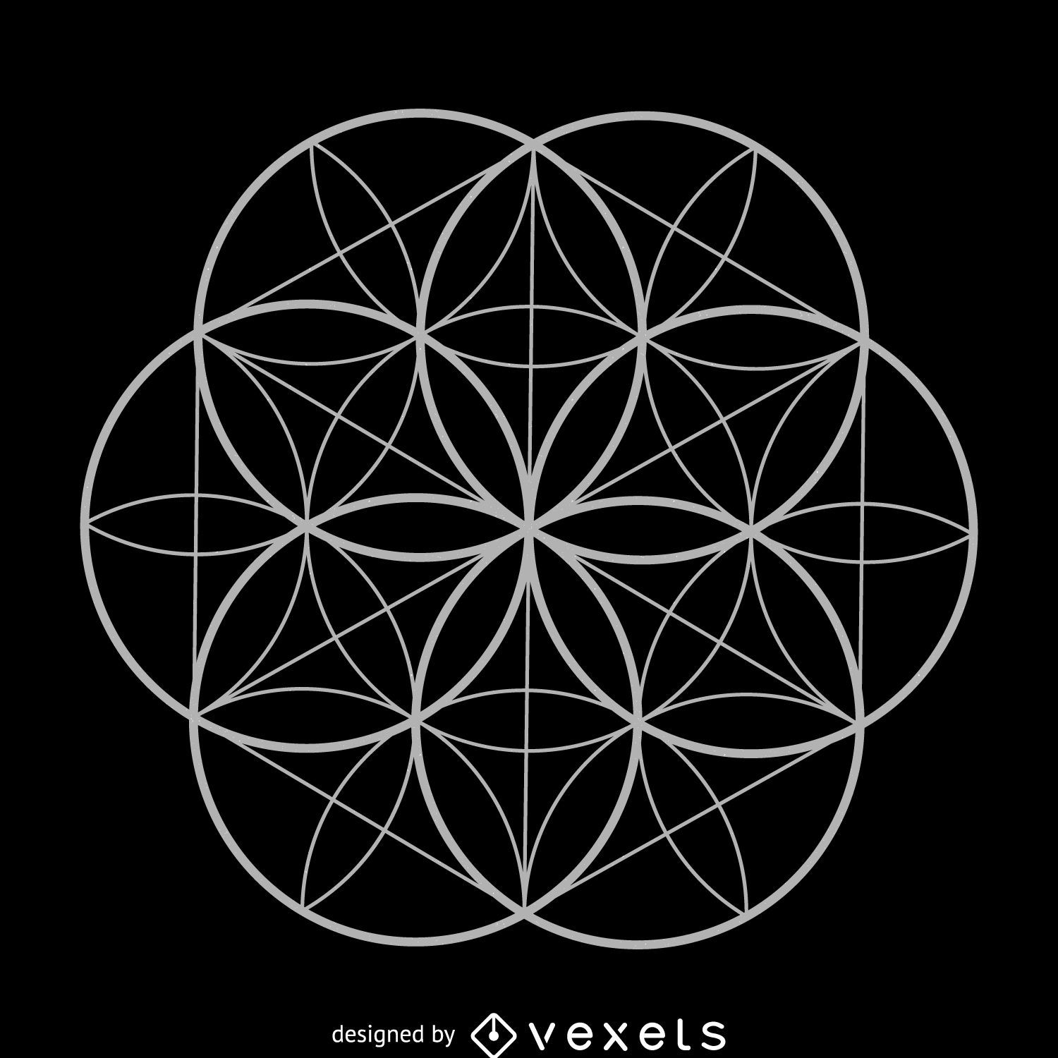 Flower of life sacred geometry