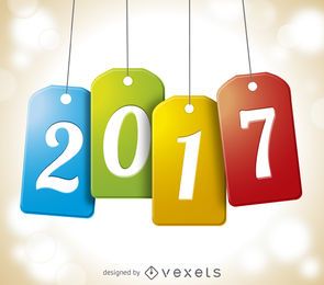 2017 hängende Etikettenanhänger