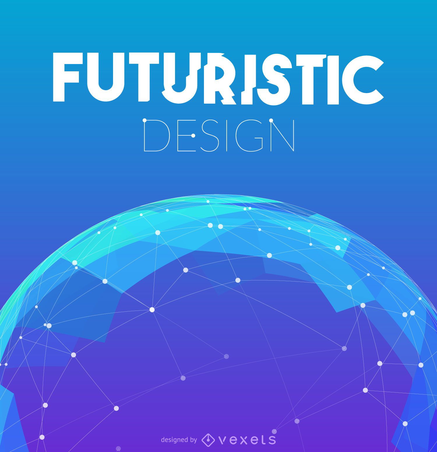 Fondo de diseño de malla futurista