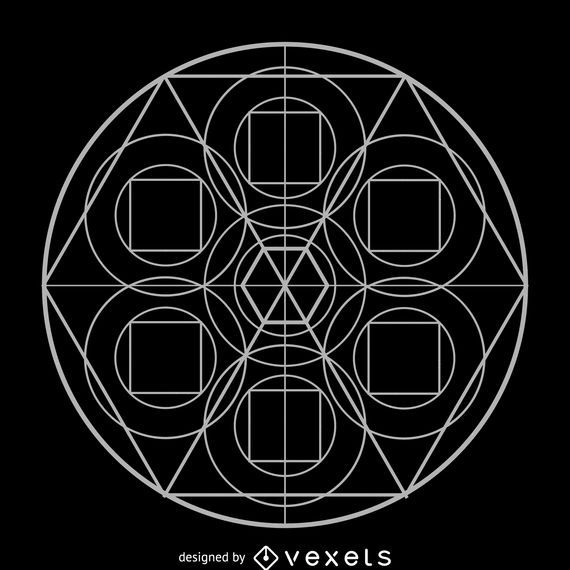 Hexagon formation sacred geometry drawing Hexagon formation sacred geometry drawing