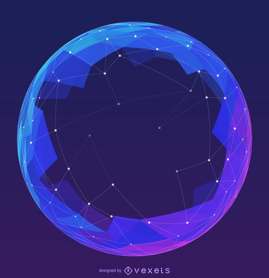 esfera de malla futurista esfera de malla futurista