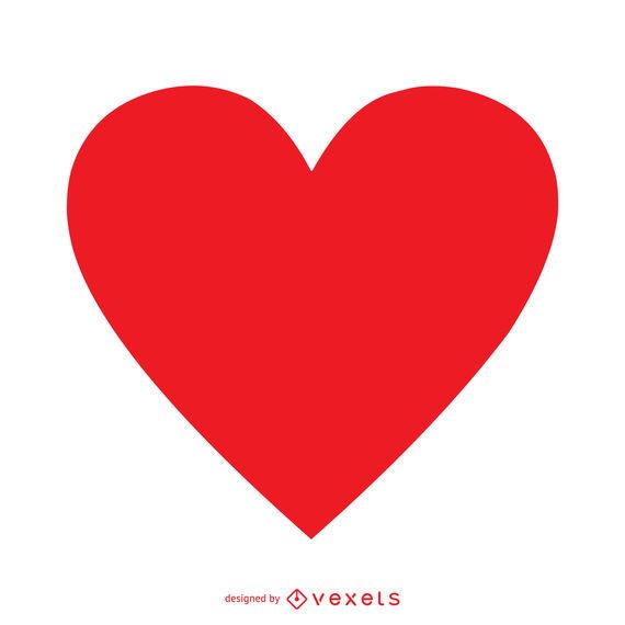 Minimalista corazón aislado Minimalista corazón aislado
