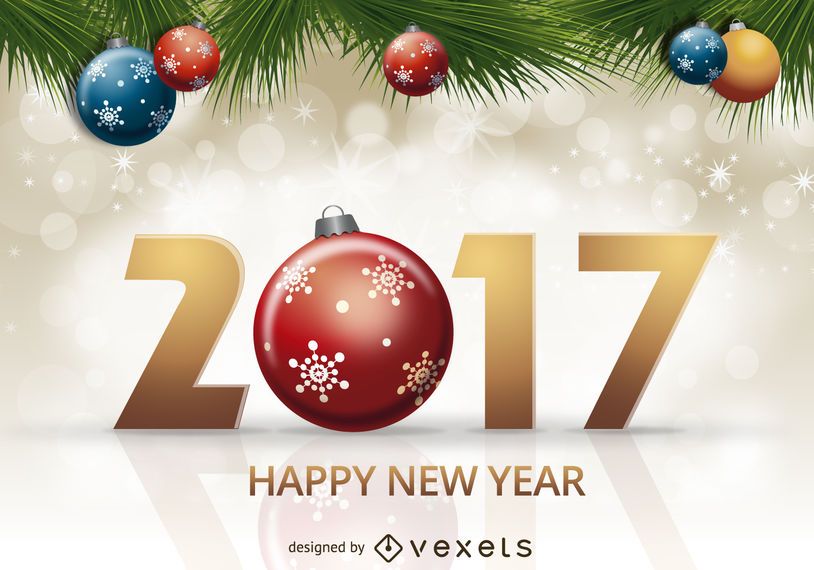2017 rote Verzierungauslegung 2017 rote Verzierungauslegung