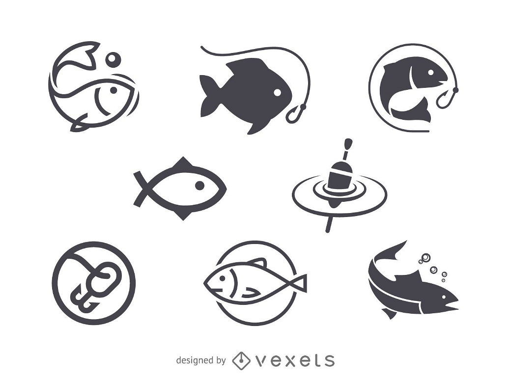 Small fishing hook icon realistic style Royalty Free Vector