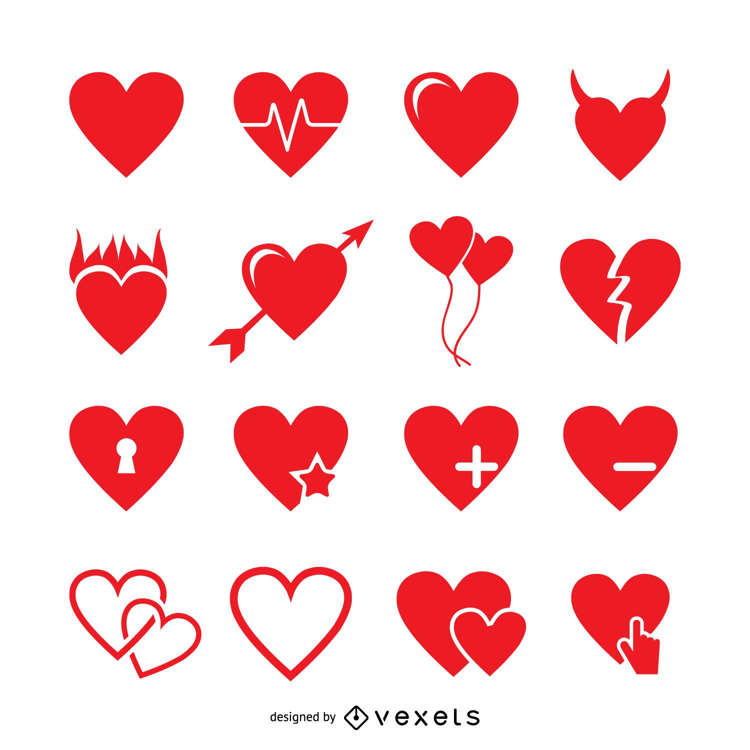 18 New Large Heart Stencil Template