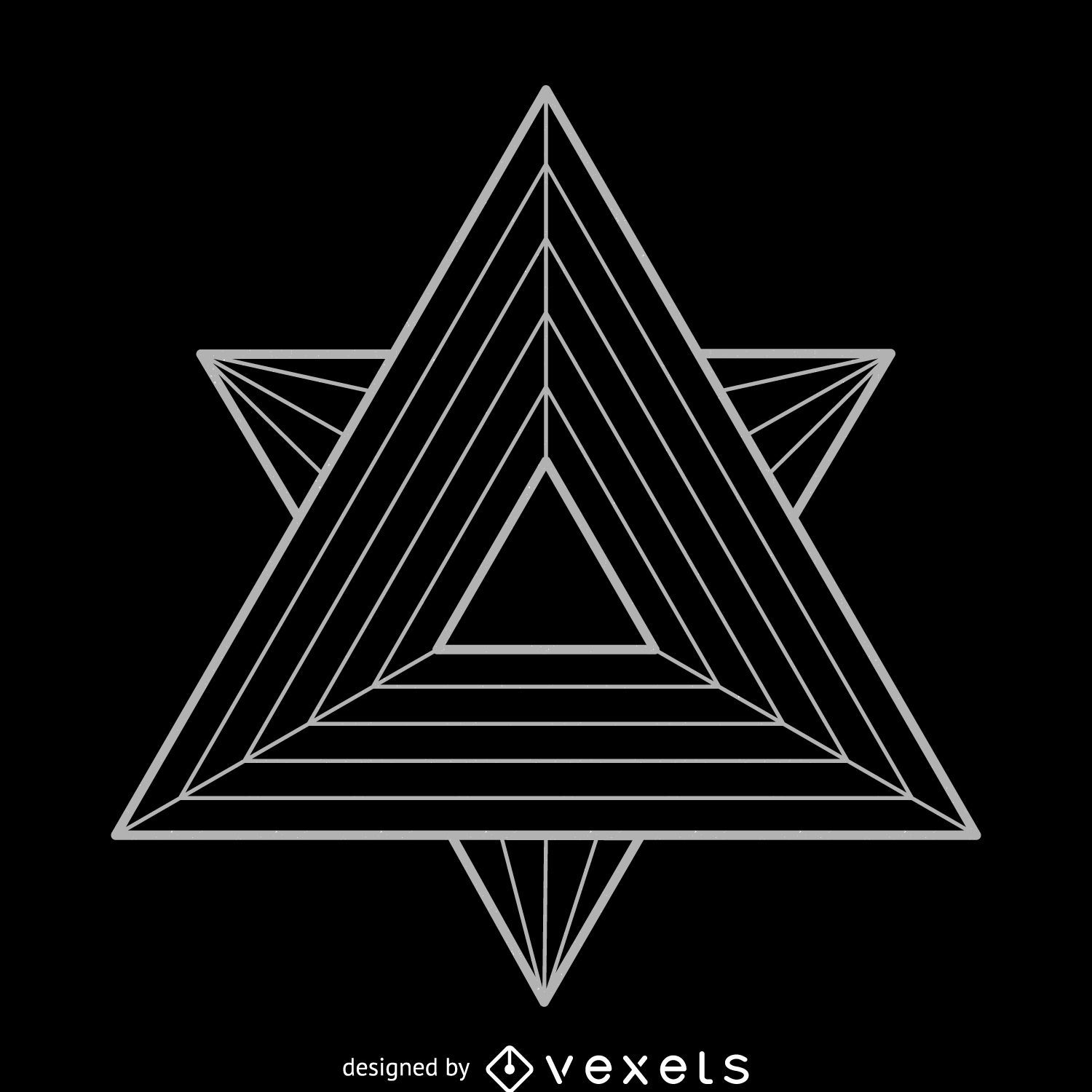 Triangles Sacred Geometry Illustration - Vector Download