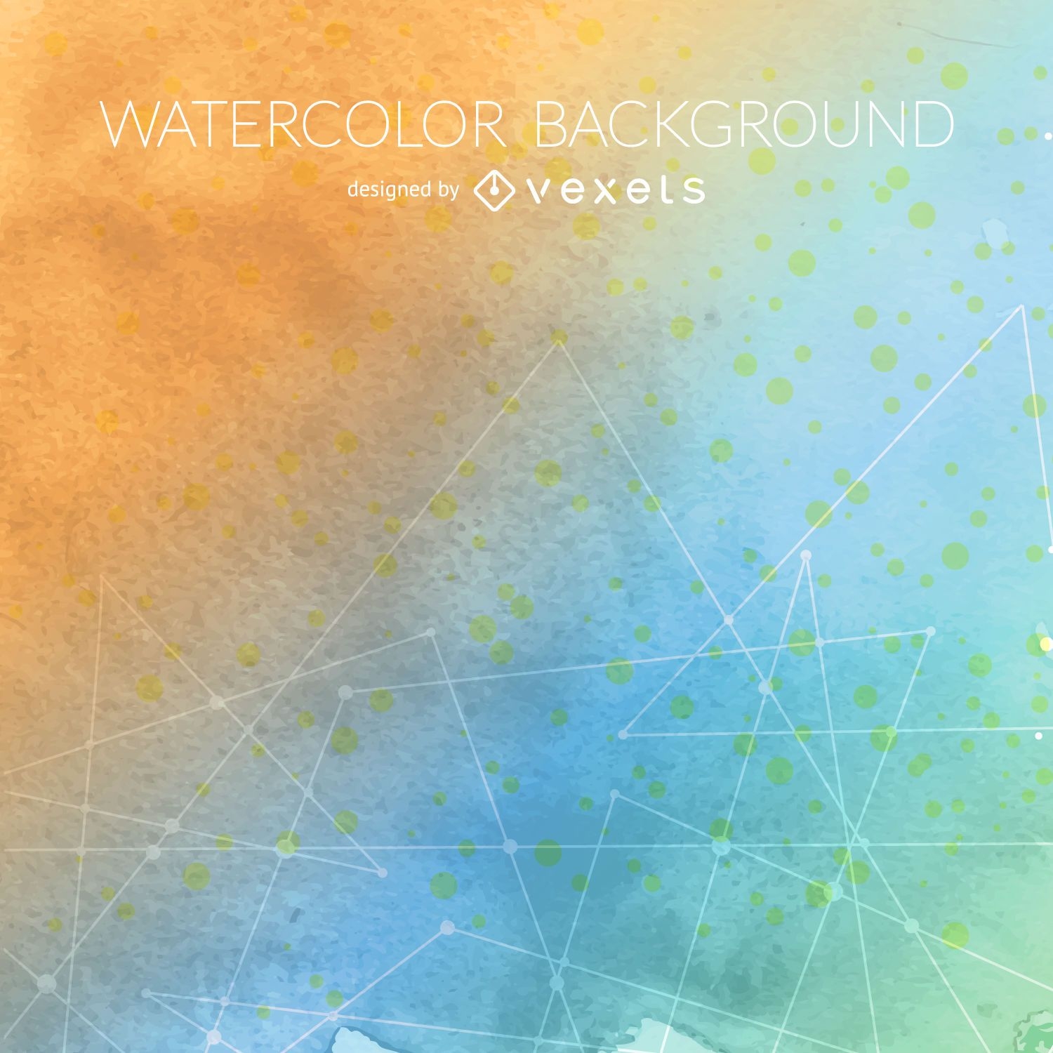 Gradient watercolor background with lines