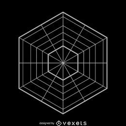 Ilustración hexagonal paralela Ilustración hexagonal paralela