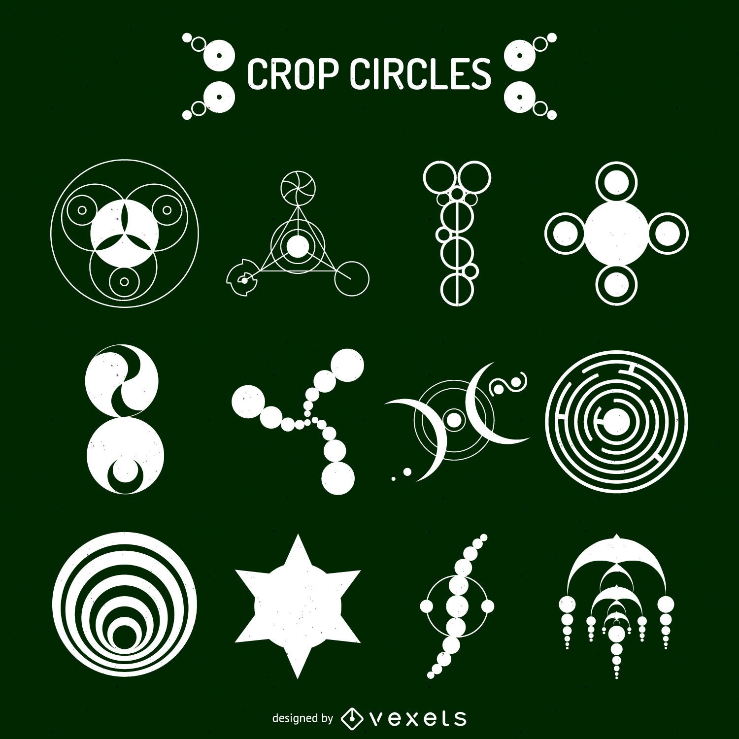 Crop Circles Collection Vector Download