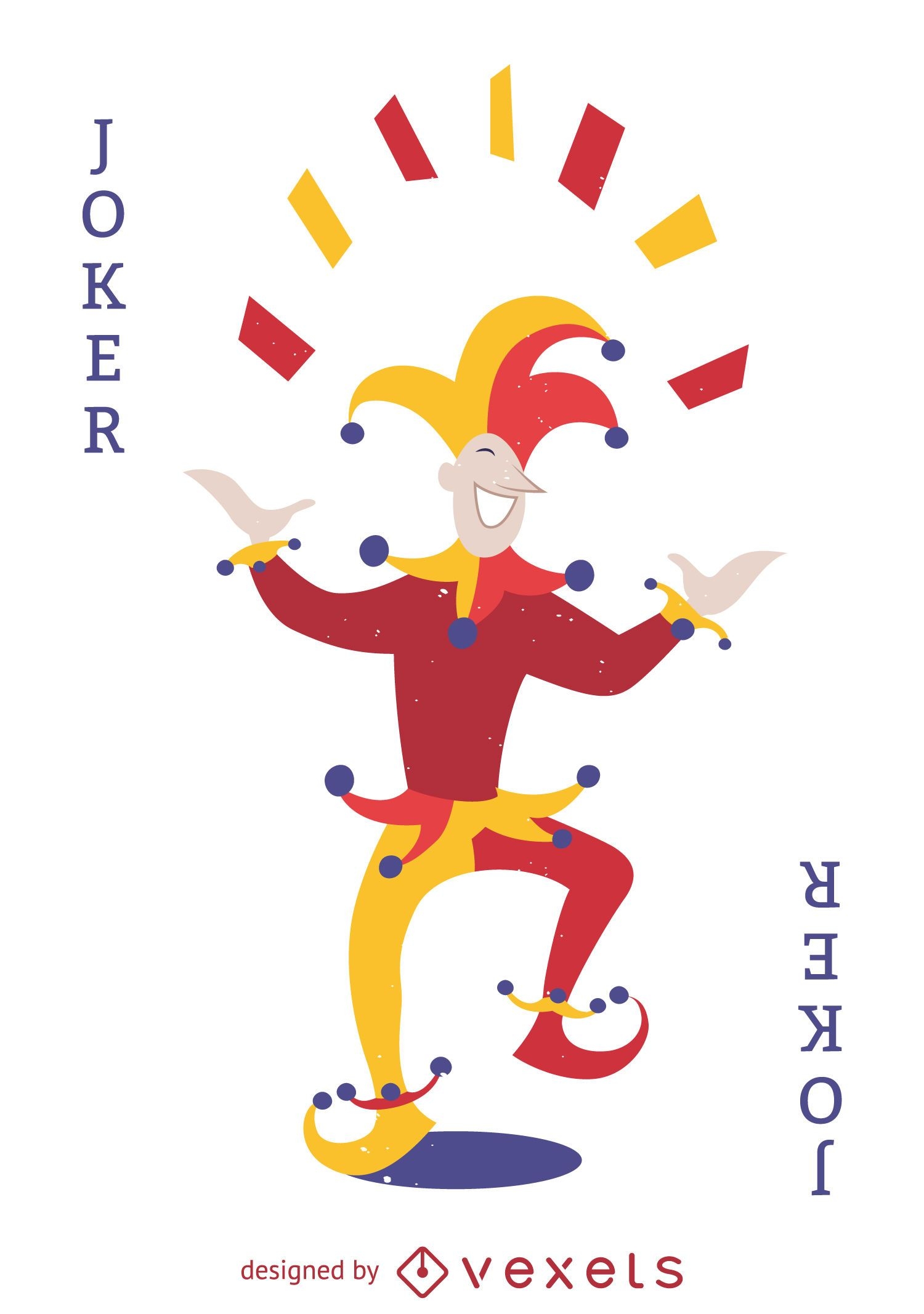 Joker card illustration