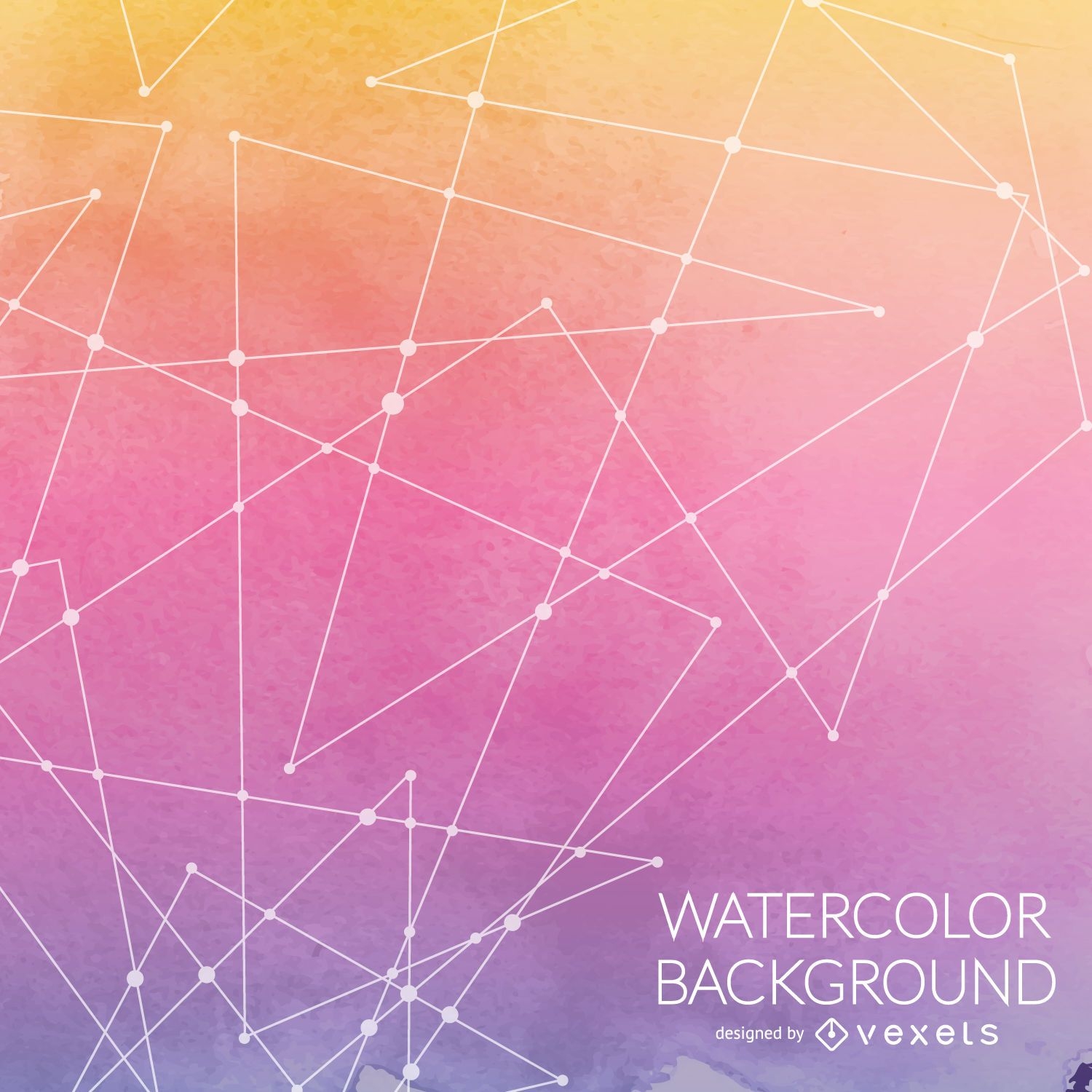 Abstract watercolor background with lines