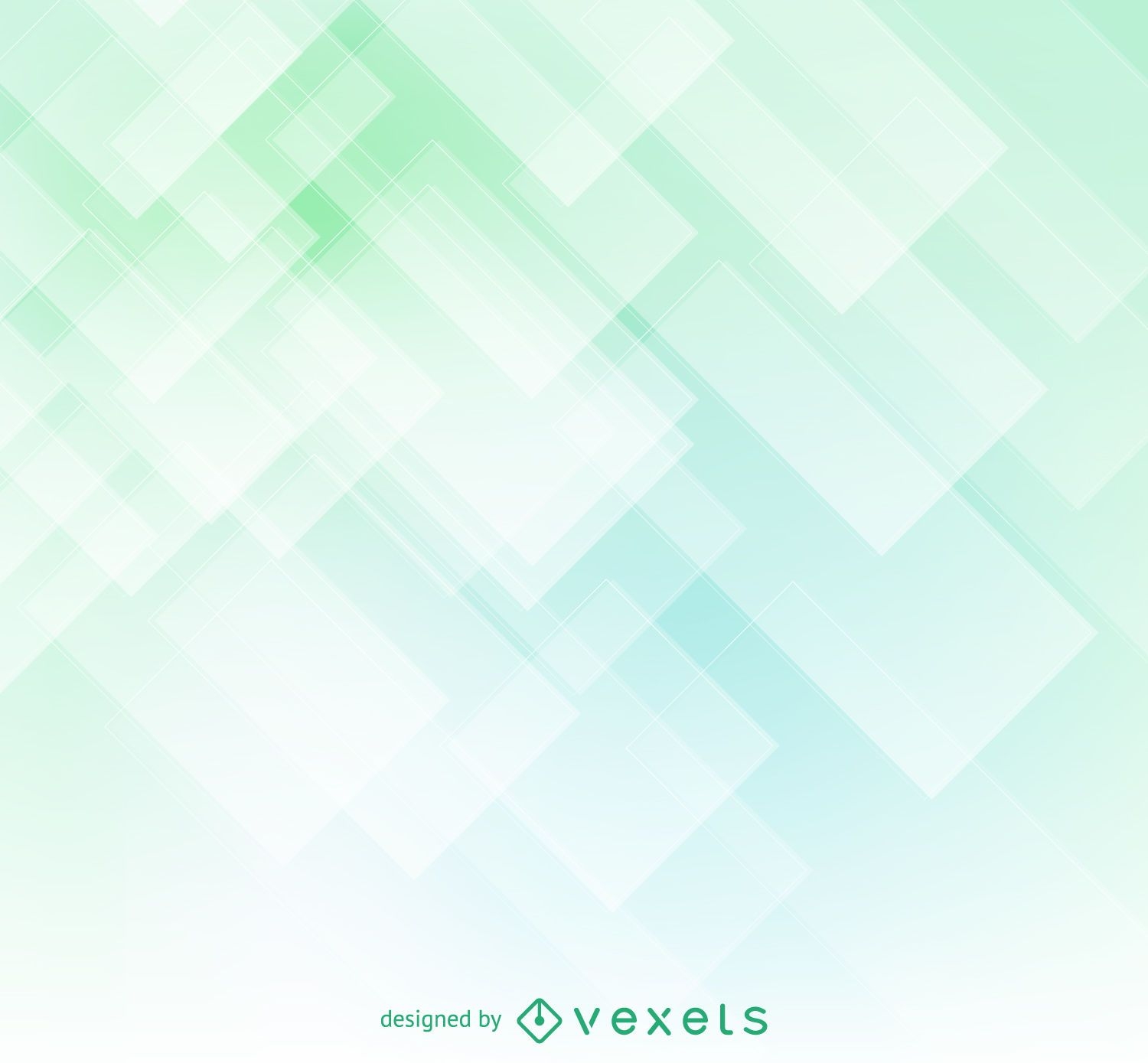 Geometric soft green abstract backdrop