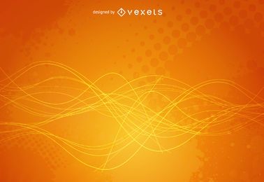 Bright yellow grunge backdrop design