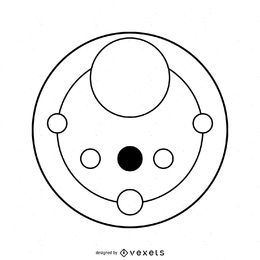 Abstract crop circles design