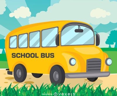 Drawing of school bus - How to draw a bus - Bus coloring for kids - YouTube