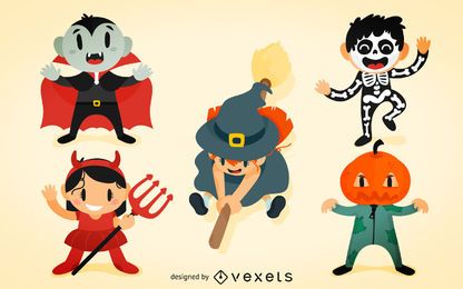 Conjunto de fantasia infantil de Halloween