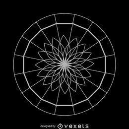 Blume und Kreis heilige Geometrie