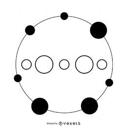Circular dotted crop circle