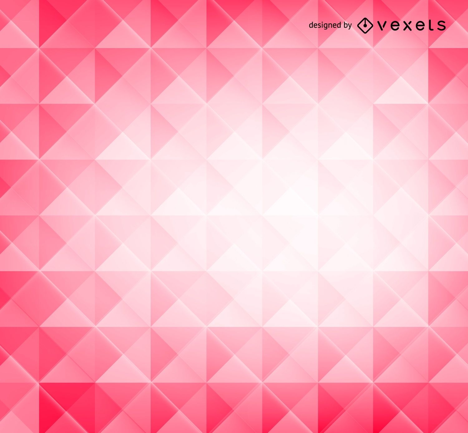 Red 3D polygons background