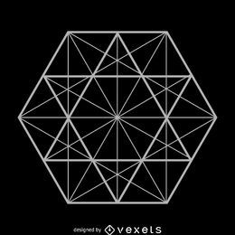 Complex circle sacred geometry - Vector download