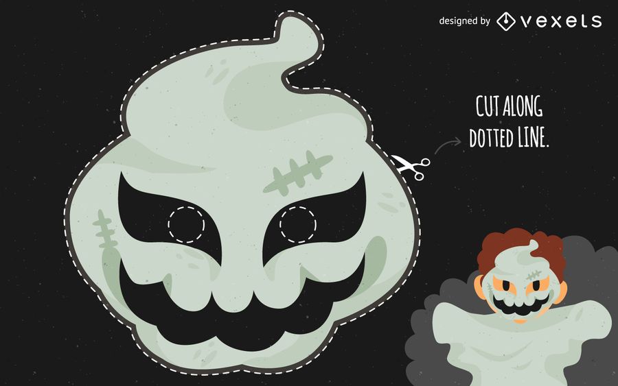 Halloween Ghost Mask Costume Halloween Ghost Mask Costume