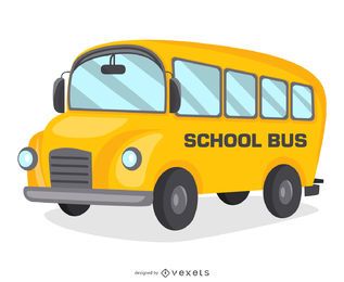 School bus cartoon design School bus cartoon design
