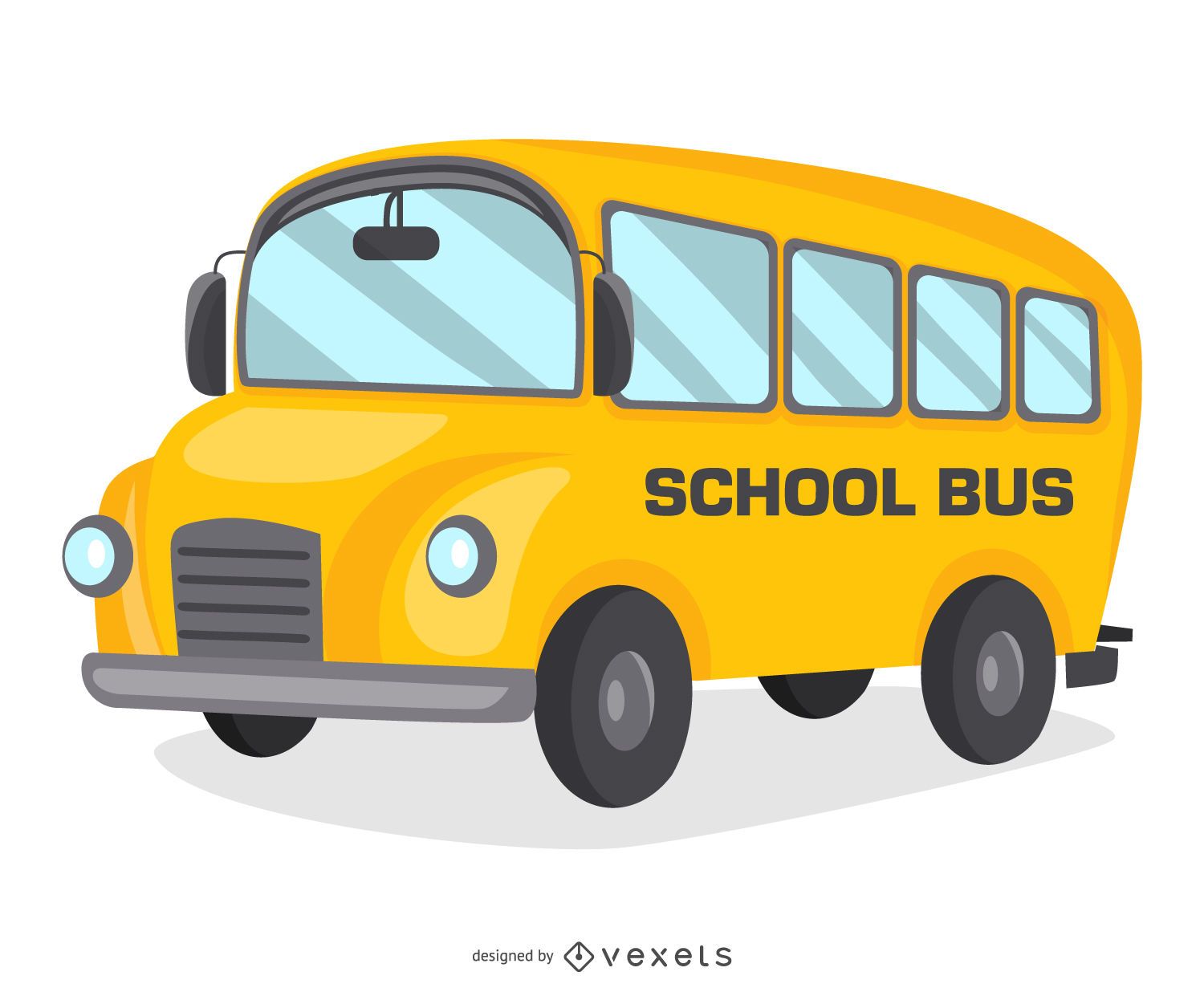 School bus cartoon design