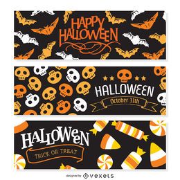 2 Halloween party banner 2 Halloween party banner