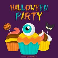 Halloween Party Design With Pumpkins Vector Download