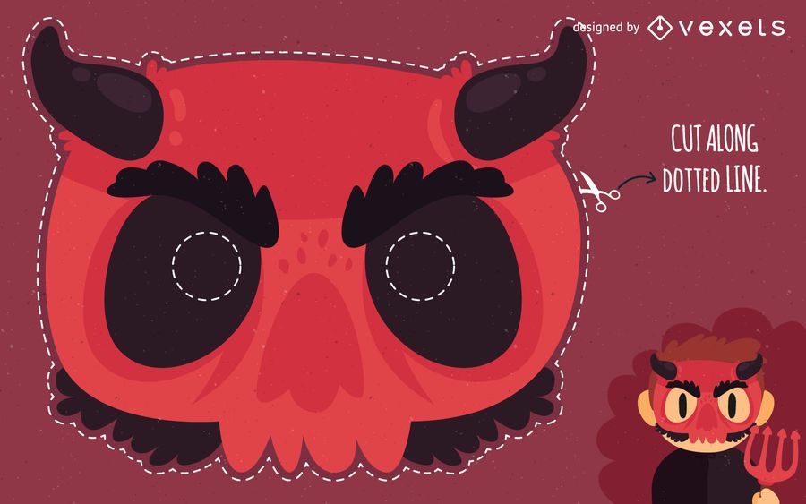 Halloween devil mask costume Halloween devil mask costume