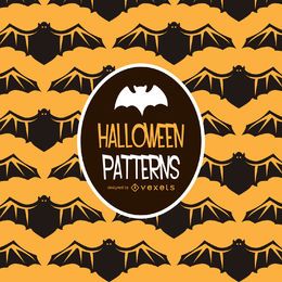 Padrão de ilustração de morcego de Halloween