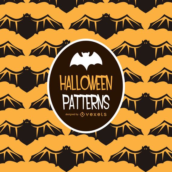 Halloween bat illustration pattern Halloween bat illustration pattern