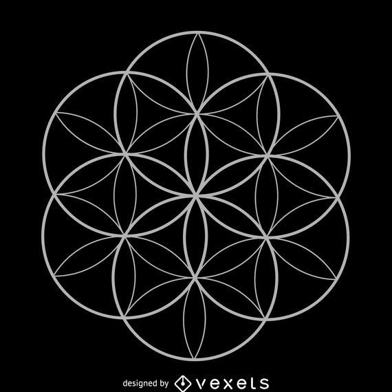Seed Of Life Sacred Geometry Design - Vector Download