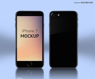 Diseño PSD de maqueta de iPhone 7