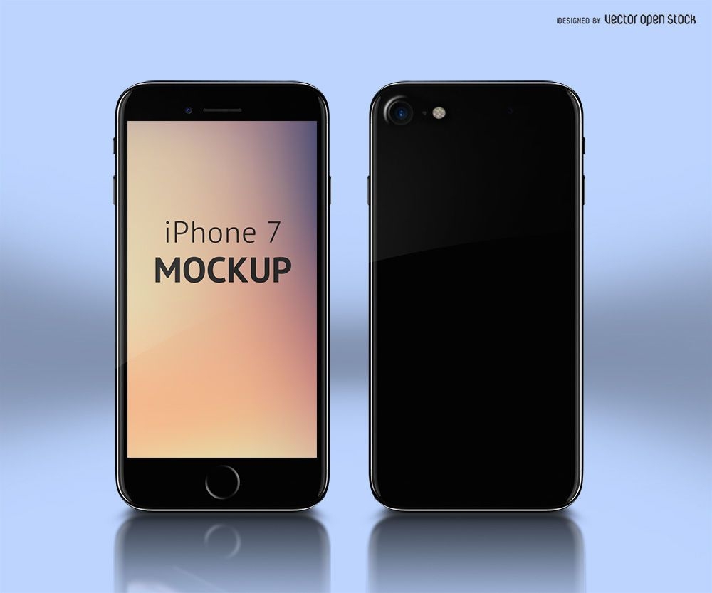 Design PSD de maquete para iPhone 7
