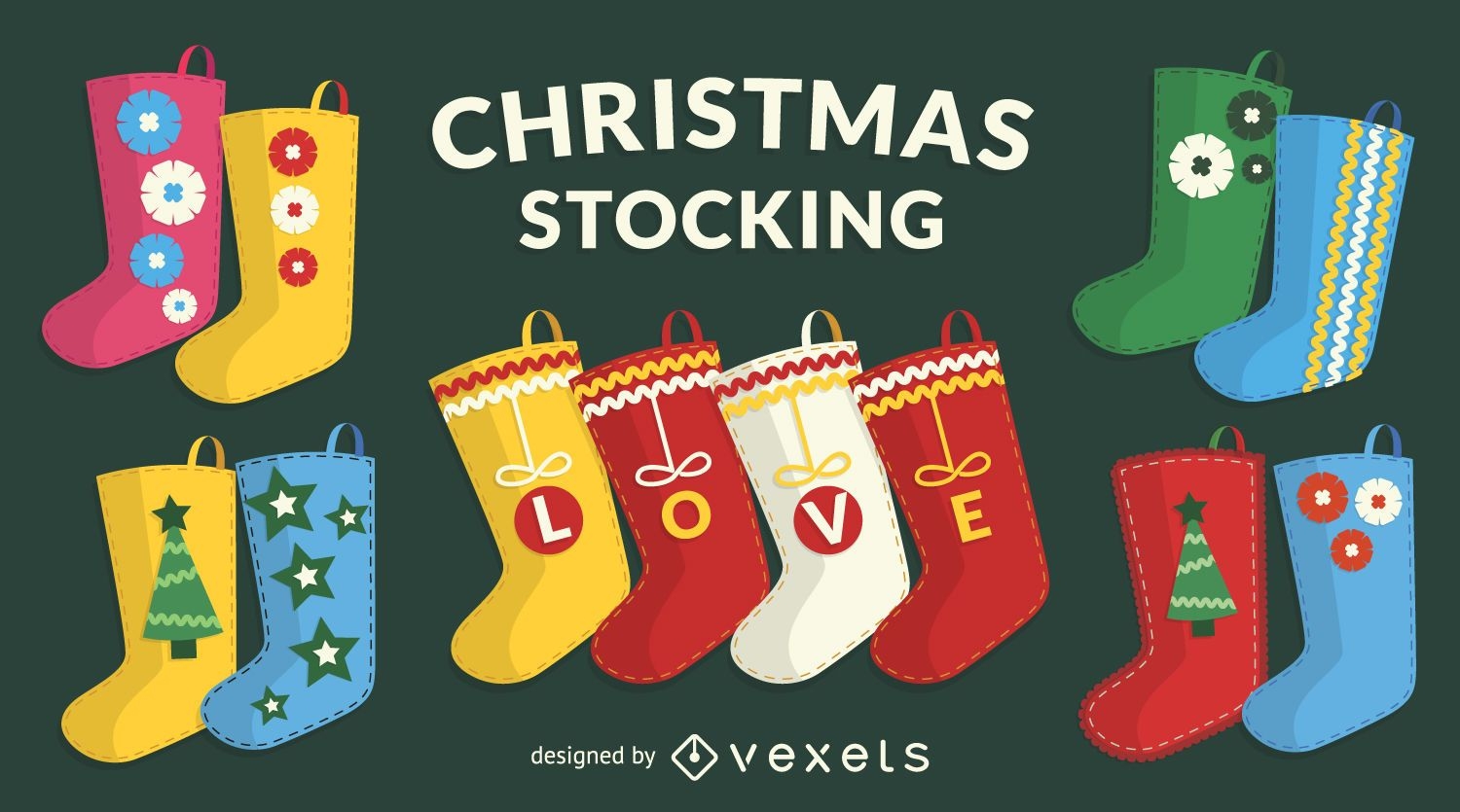Diseños de calcetines navideños
