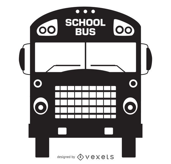 Old school bus silhouette Old school bus silhouette