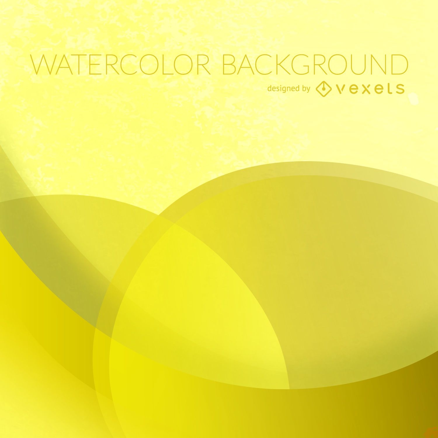 Yellow circles watercolor background