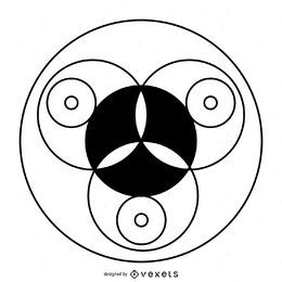 Diseño de vector de círculo de cultivo