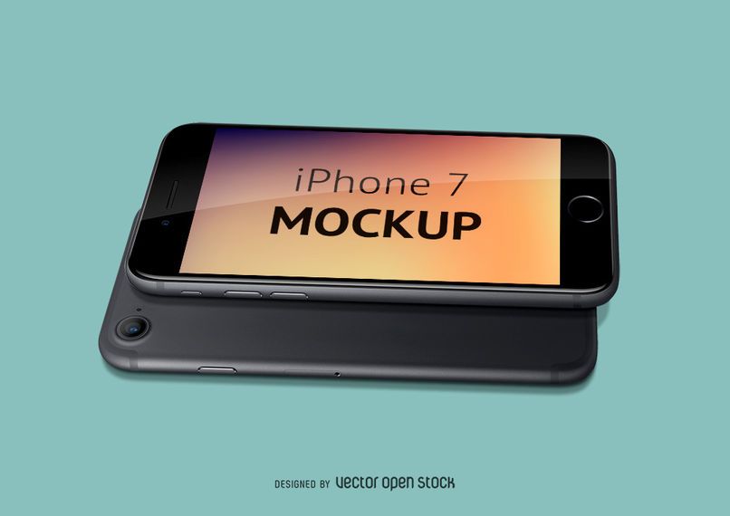 Iphone 7 mockup PSD Iphone 7 mockup PSD