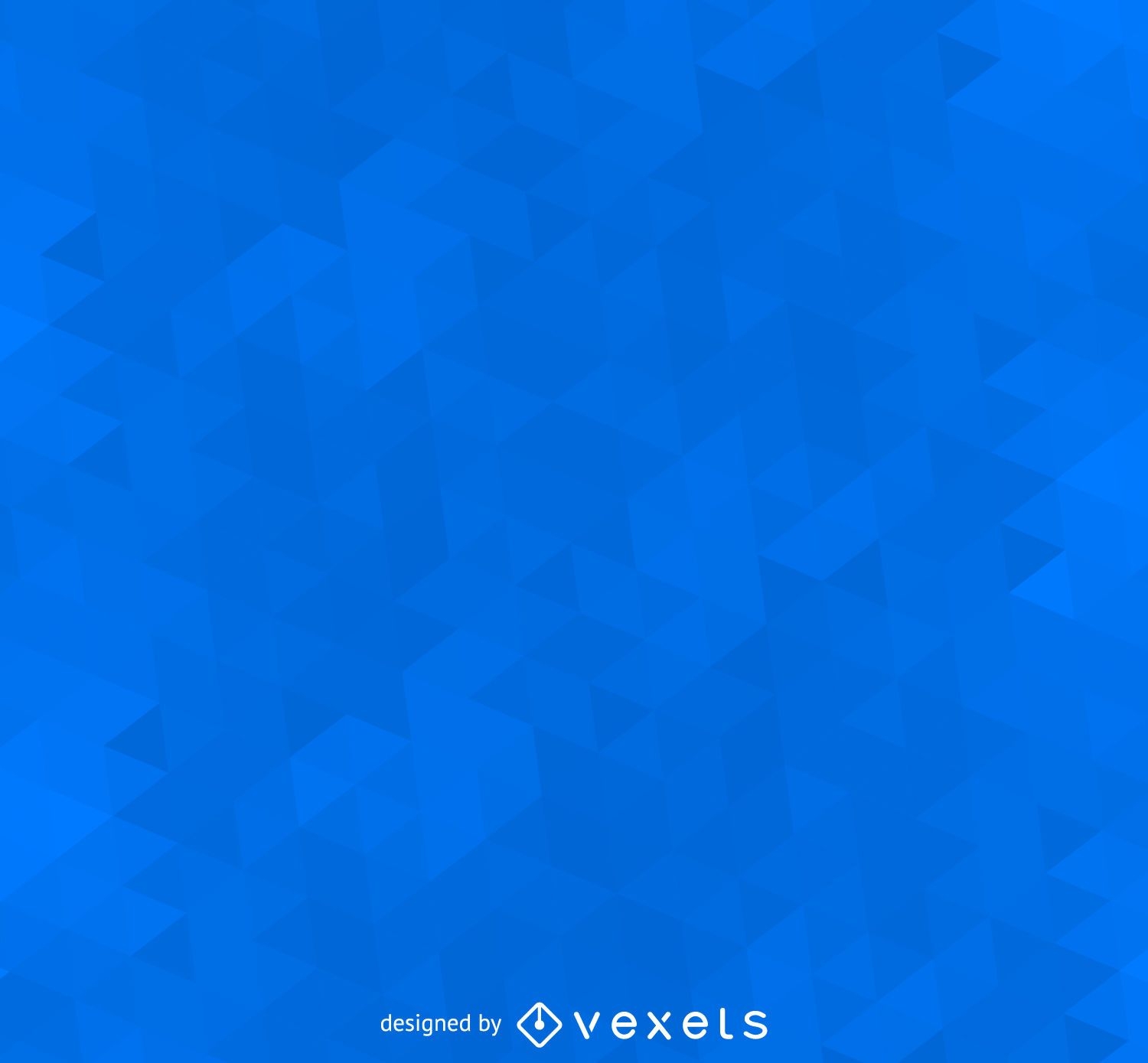 Geometric polygonal blue background