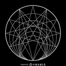Komplexe Kreis heilige Geometrie